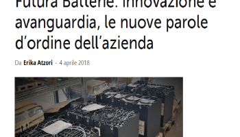 'Futura Batterie innovazione e avanguardia' - cit. TCE Magazine