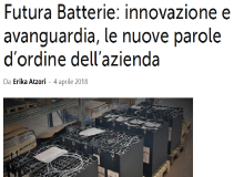 'Futura Batterie innovazione e avanguardia' - cit. TCE Magazine